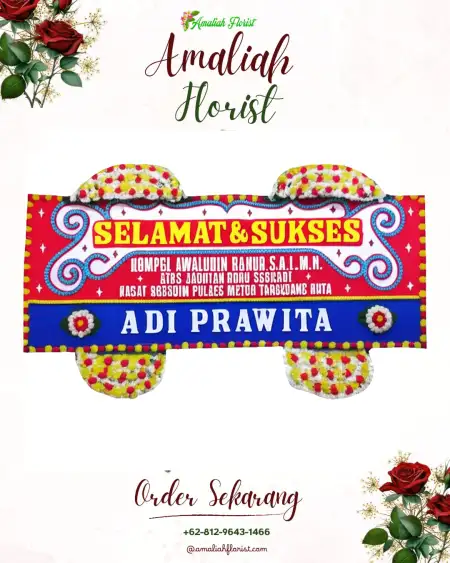 Papan Bunga Ucapan Selamat Gedung Wedding Puncak