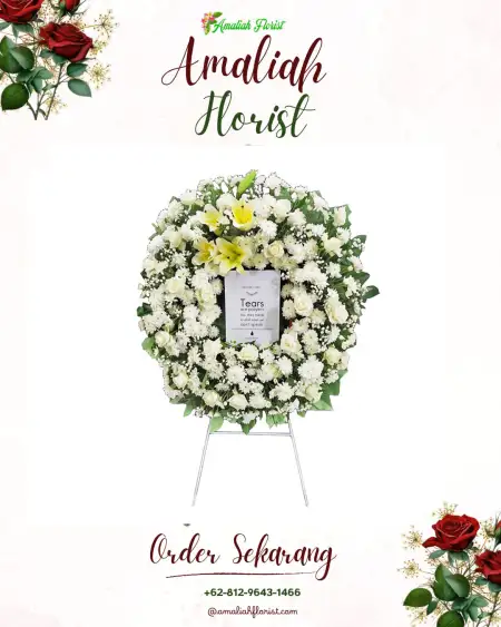 Krans Bunga Duka Gedung Wedding Puncak
