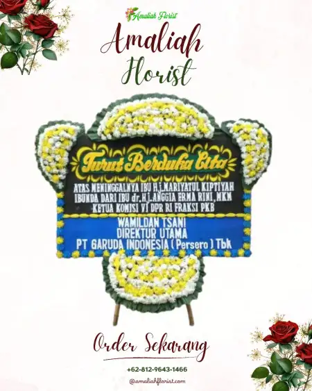 Papan Bunga Duka Gedung Wedding Puncak