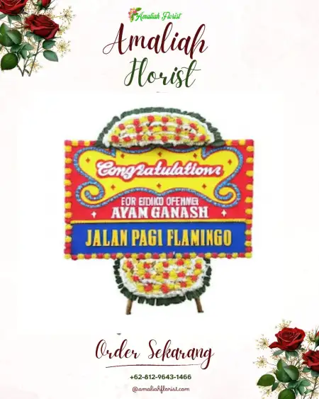 Sewa Papan Bunga Gedung Wedding Puncak